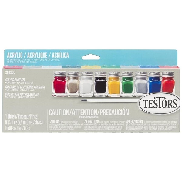 Testors Craft Paint Set, 025 oz 281235 Zoro